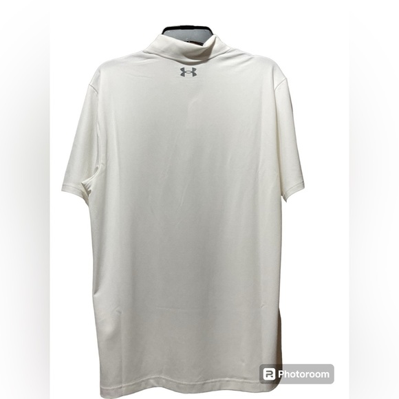 Under Armour Men’s Performance 2.0 Golf Polo, White/pitch grey, M - Picture 2 of 3
